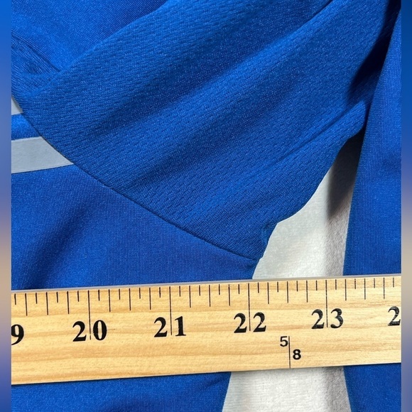 Adidas ClimaCool Medium Pullover Navy Gray Quarter 1/4 Zip Pullover Golf Sweater - Picture 10 of 10